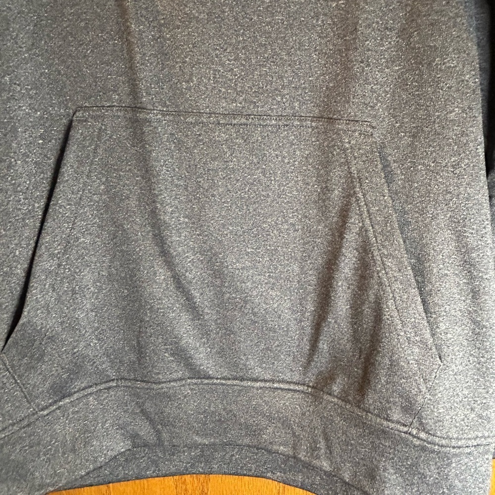 Adidas Men’s Hoodie NWT Large Gray with Blue - Picture 5 of 7